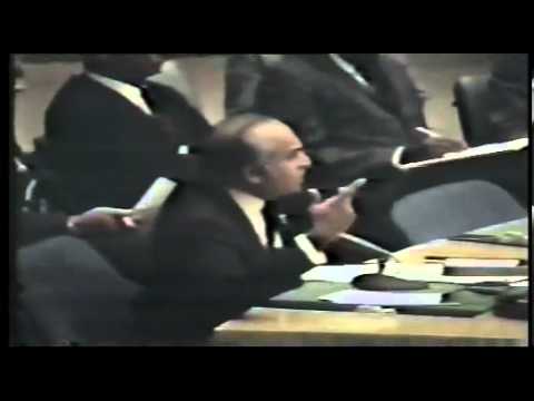 Bhutto fights for Pakistan in UN security council 15 Decemper 1971