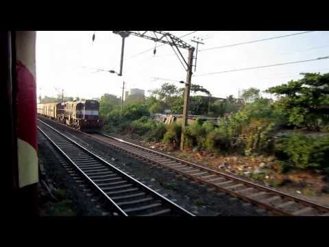 Parallel Action With 11201 LTT - AJNI Express vs 12 Car DC EMU!!!!!