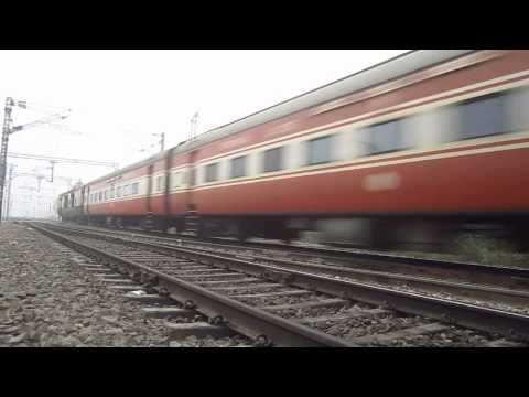 AJNI WAP-7 ICF Bilaspur Rajdhani at a Devastating