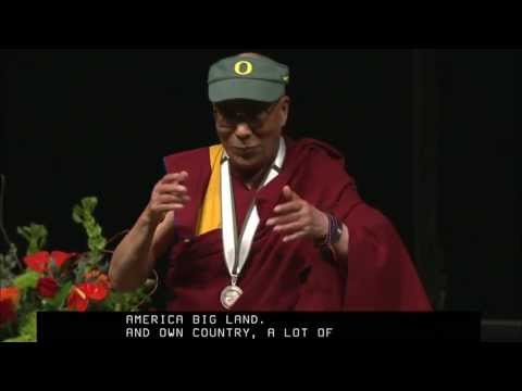 Dalai Lama at the University of Oregon