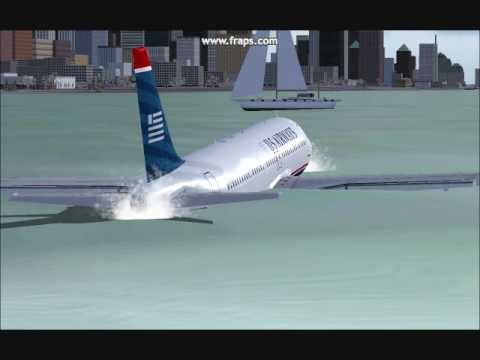 US Airways Airbus A320 Flt 1549 Hudson River Landing FS2004