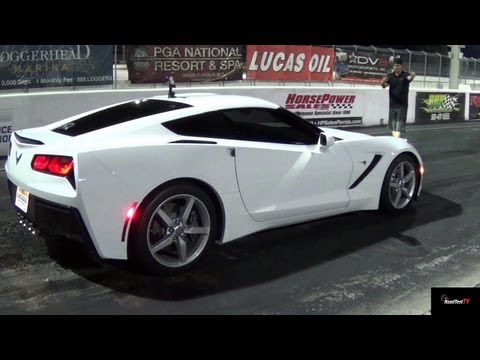 First 2014 C7 Corvette 7 Speed Manual - 1/4 mile Drag Race - Lashway Motorsports - Road Test TV