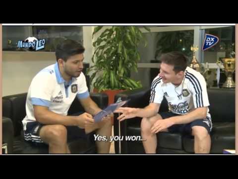 Very funny: Aguero Interview to Messi : hidden Camera