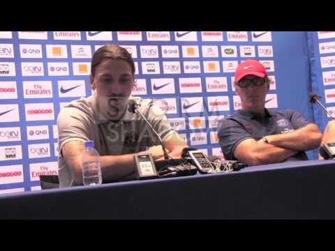 Zlatan Ibrahimovic interview in Doha, Quatar - Woman soccer player and Lionel Messi questions