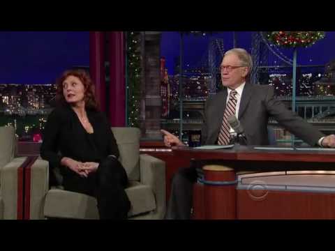 Susan Sarandon in David. Letterman Show 22 December 2009