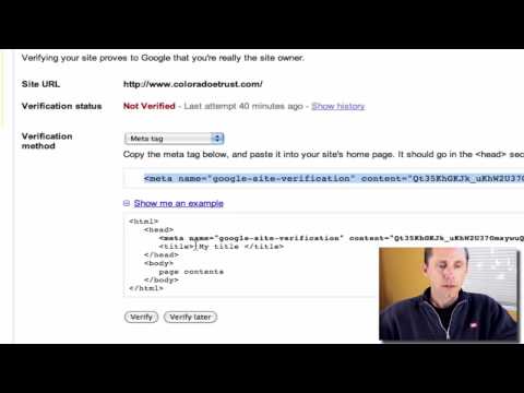 Verify Your WordPress Website in Google Webmaster Tools - Video