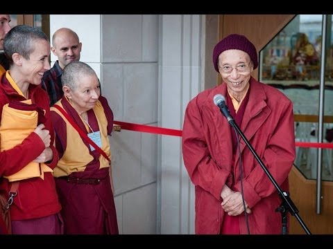 Venerable Geshe Kelsang Gyatso opening the Portugal Temple - New Kadampa Tradition