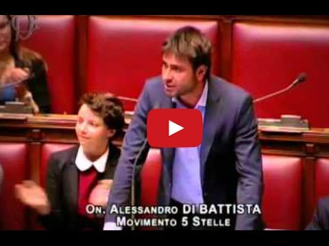 Di Battista (M5S) fa vergognare PD e Forza Italia