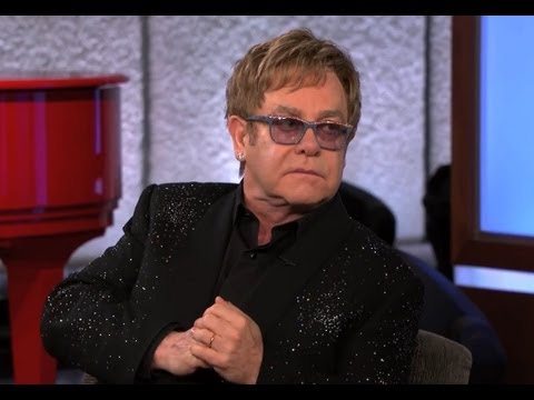 Elton John on Jimmy Kimmel Live PART 1