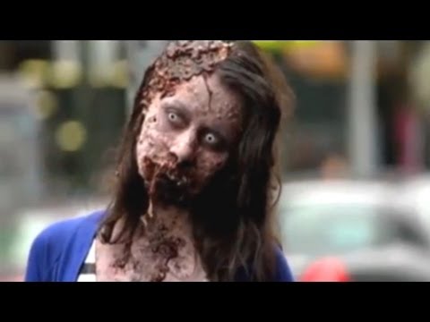 Zombies attack New York! Hidden camera films it all