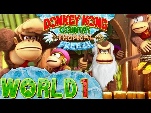 Donkey Kong Country: Tropical Freeze - World 1 (Co-op)