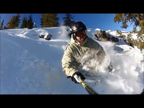 Powder Skiing at Kirkwood on Christmas Eve GO PRO