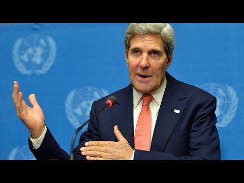 Syria: John Kerry and Sergei Lavrov talk up prospect of peaceful solution