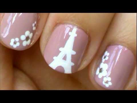 Eiffel Tower Nail Art Tutorial