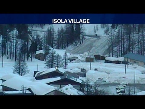 Eboulement sur un chalet à Isola 2000: 