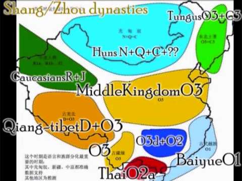 Asian DNA history map