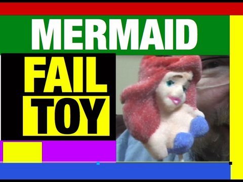 Little Mermaid Ariel Lollipop FUNNY Video, Fail Toys, Mike Mozart of JeepersMedia