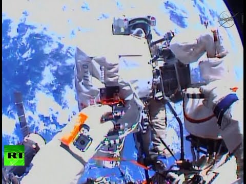 Cosmic video: Russian cosmonauts take record-breaking spacewalk