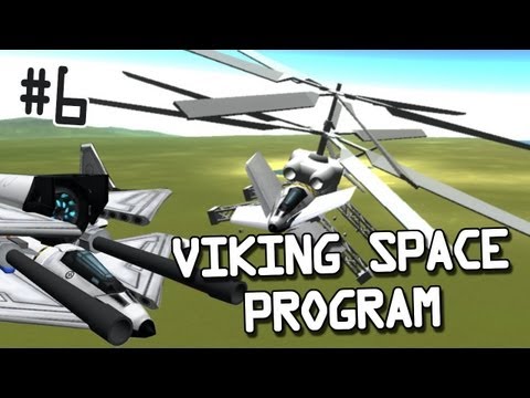 Viking Space Program - Attack Helicopter, Missles & Railguns!