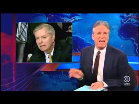 Jon Stewart does Lindsey Graham