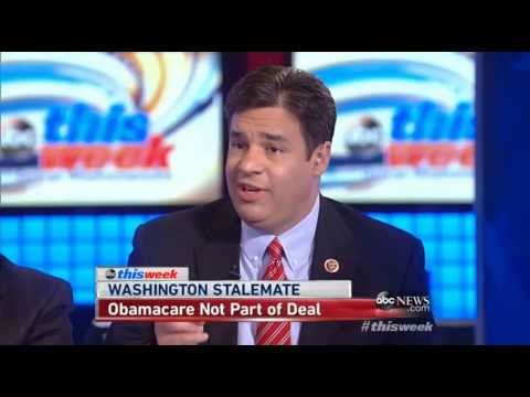 ABC This Week: Lindsey Graham Keith Ellison Raul Labrador DEBATE Obamacare,Shutdown, Default