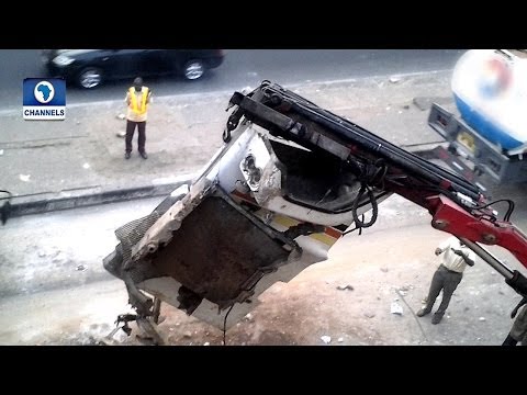 Truck Full Of Sand Falls Off Maryland Bridge