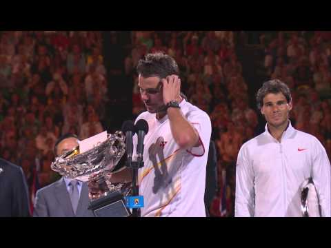 Stan Wawrinka's post-final speech - 2014 Australian Open