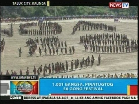 BP: 1,001 gangsa, pinatugtog sa gong festival sa Tabuk City, Kalinga