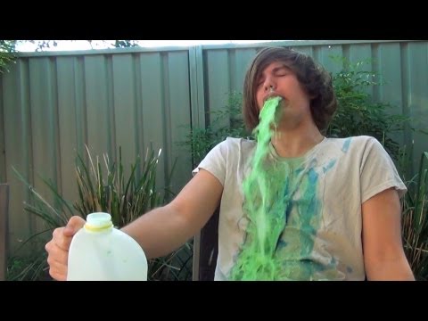 Vomit Everywhere - 3L Milk Challenge