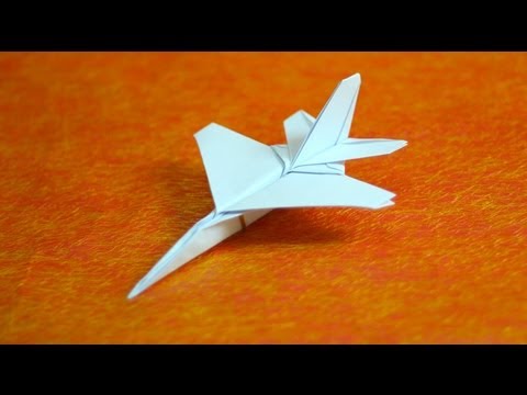 How to make an F16 Jet Fighter Paper Plane (Tadashi Mori)