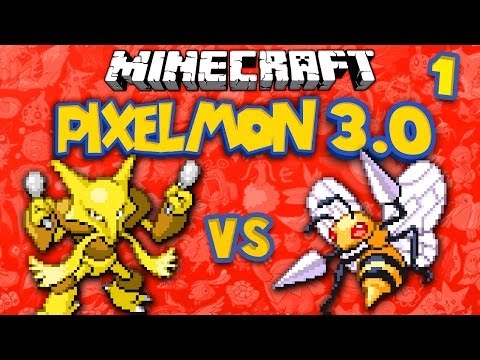 Beedrill v Alakazam ★ MINECRAFT PIXELMON 3.0 ★ Ep.1 (Pokemon)