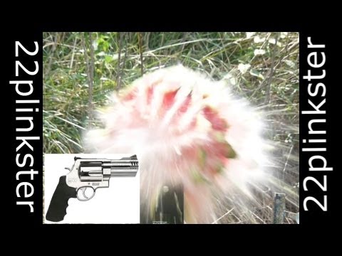 .500 SMITH AND WESSON VS WATERMELON IN SLOW MOTION