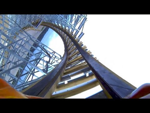 Hades 360 Looping Wooden Roller Coaster POV Mt Olympus Wisconsin Dells