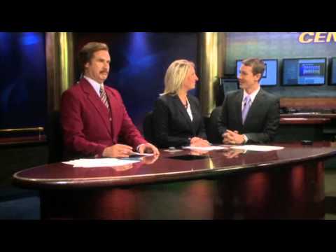 Raw: Ron Burgundy Anchors ND Newscast