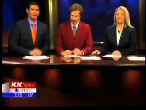 Will Ferrell As Ron Burgundy Anchors An Actual Newscast In North Dakota