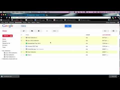 Google Docs How To Tutorial 2012