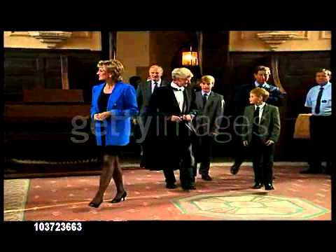 Princess Diana on William's 1st day at Eton