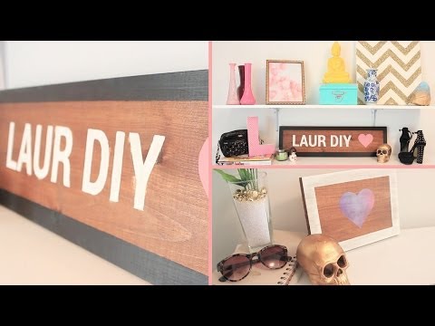 DIY: Brandy Melville Wooden Sign | LaurDIY