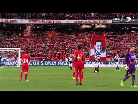 Liverpool F.C. & 95,000 Australian fans sing 