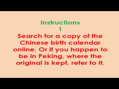 Chinese Pregnancy Calendar