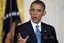 President Barack Obama speaks in the East Room of the White House in Washington, Monday, Jan. 14, 2013