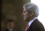 U.S. Secretary of State John Kerry stands to pay his respects at the mausoleum of Turkey's founder Mustafa Kemal Ataturk in Ankara, Turkey