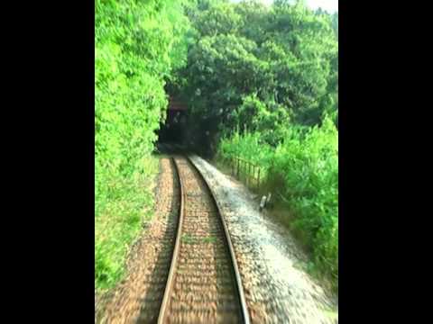 On the train in Kyushu, Japan