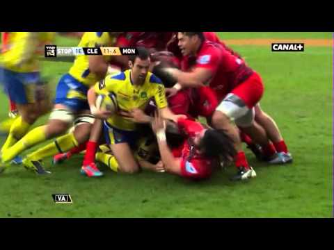 Rugby : Le carton rouge de Morgan Parra contre Monptellier - 2014 02 22