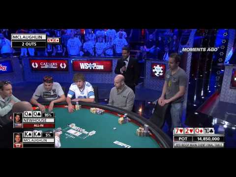 WSOP 2013 -  Main Event Final Table Part 1 World Series of Poker 2013 (LIVE)