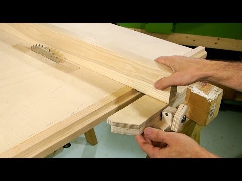 Homemade table saw fence