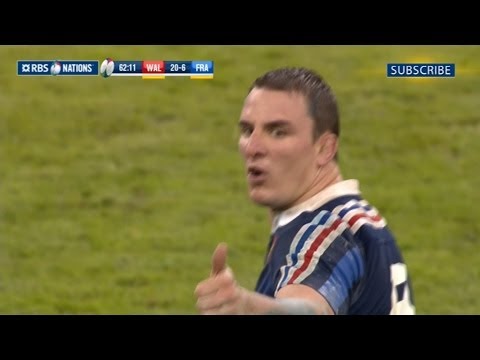 Louis Picamoles Yellow Card - Wales v France 21st February 2014