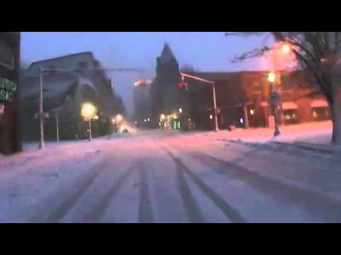 Skiing In A Snowy New London CT