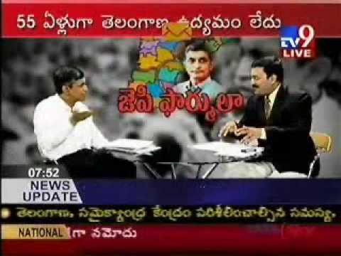 TV9 Interview with Dr.JayaPrakash Narayan on Telangana Crisis 5