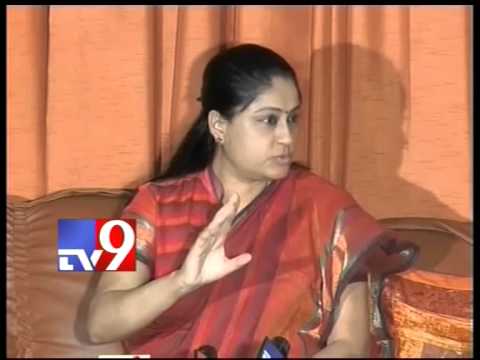 Will KCR merge TRS with Congress if I resign? - Vijayashanti - Tv9